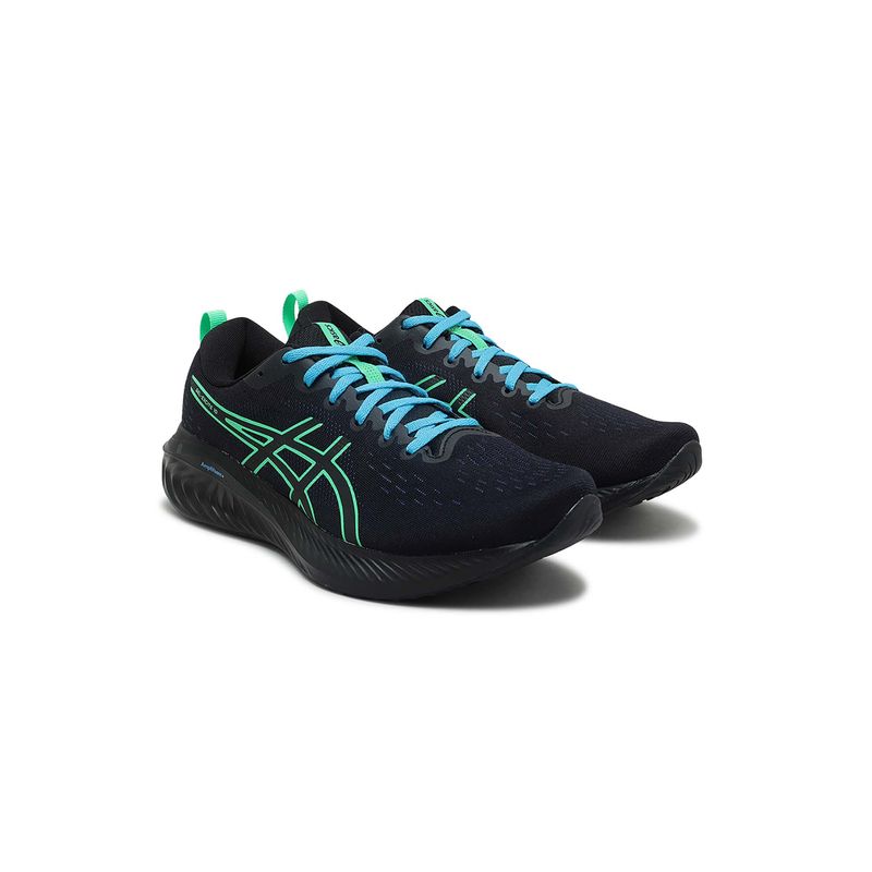 Black ASICS Gel-Excite 10 Mens Running Shoes (UK 8)