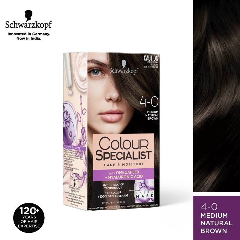 Schwarzkopf Colour Specialist Permanent Hair Colour - 4.0 Medium Natural Brown