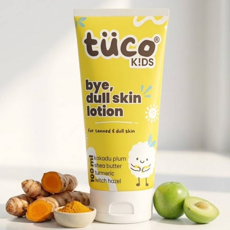TuCo Kids Summer Dull Skin Lotion, Ages 3-15 - Turmeric, Kakadu Plum & Rosehip