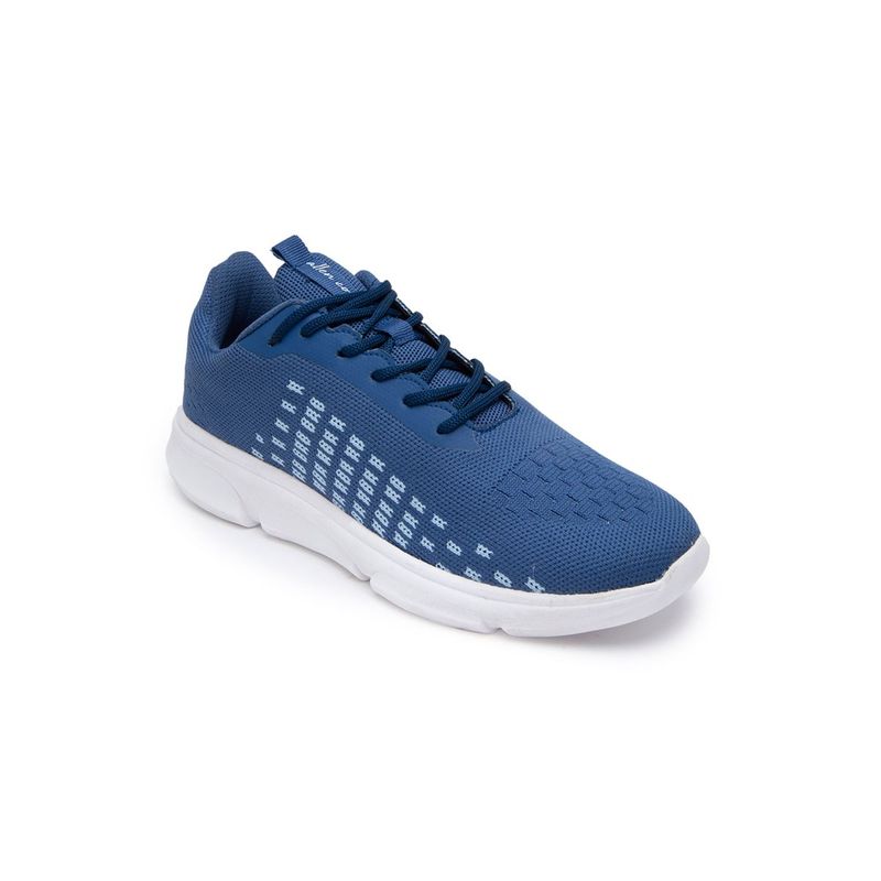 Allen Cooper Blue Mesh Sports Shoes - 6