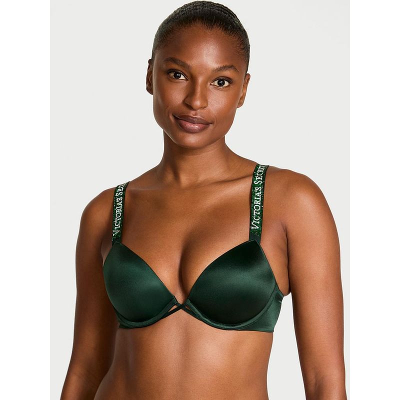 Victoria's Secret Very Sexy Logo Shine Strap Push-Up Bra (34B)