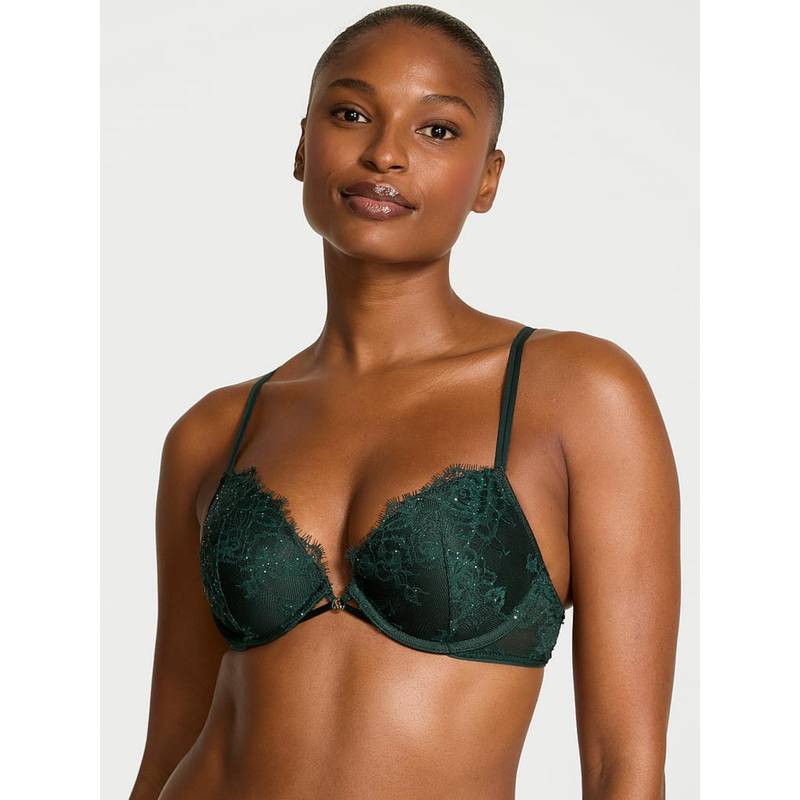 Victoria's Secret Very Sexy Rose Lace Shimmer Push-Up Bra (36C)
