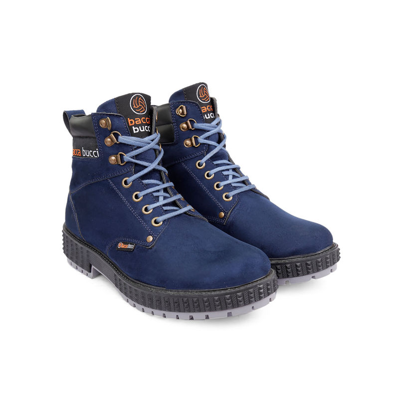 Bacca Bucci Moto Inspired Scott 4-Eye Combat Boots (UK 6)