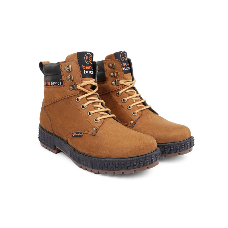 Bacca Bucci Moto Inspired Scott 4-Eye Combat Boots (UK 6)