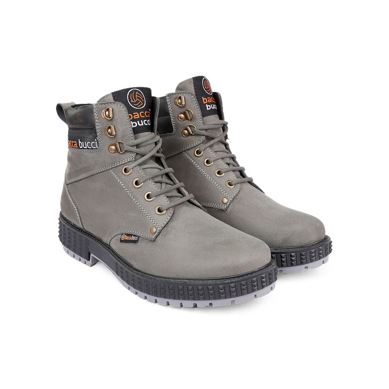 Bacca Bucci Moto Inspired Scott 4-Eye Combat Boots (UK 6)