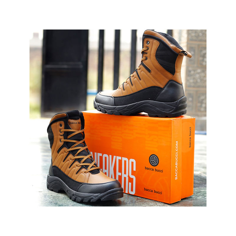 Bacca Bucci Flame 7-Eye Moto Inspired Mild Water Proof Snow Boots (UK 6)
