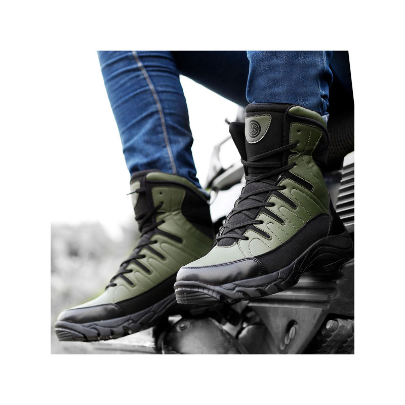 Bacca Bucci Flame 7-Eye Moto Inspired Mild Water Proof Snow Boots (UK 7)