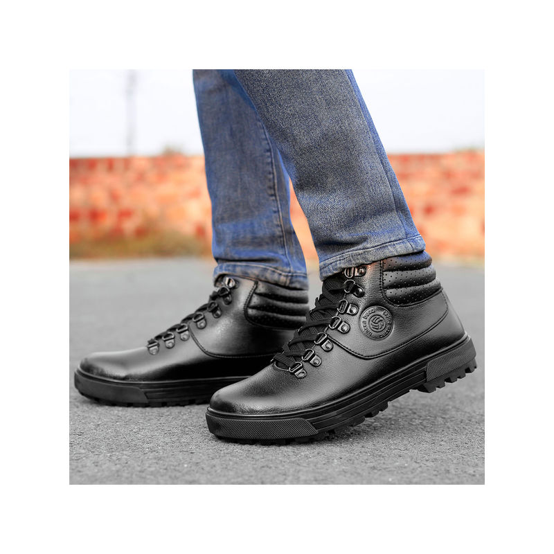 Bacca Bucci Trooper Motorcycle Work Combat Casual Dress Boot-Derby Boots For Men (UK 6)