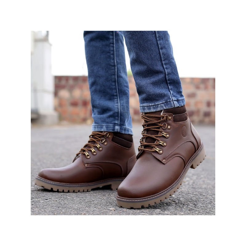 Bacca Bucci Oscow Splash-Proof Leather Fashion Boots with Fur Lining (UK 10)