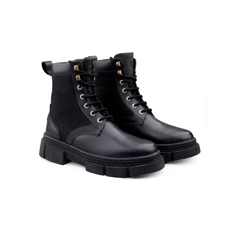 Bacca Bucci Pathfinder Brushed Leather Combat Boots For Men (UK 6)