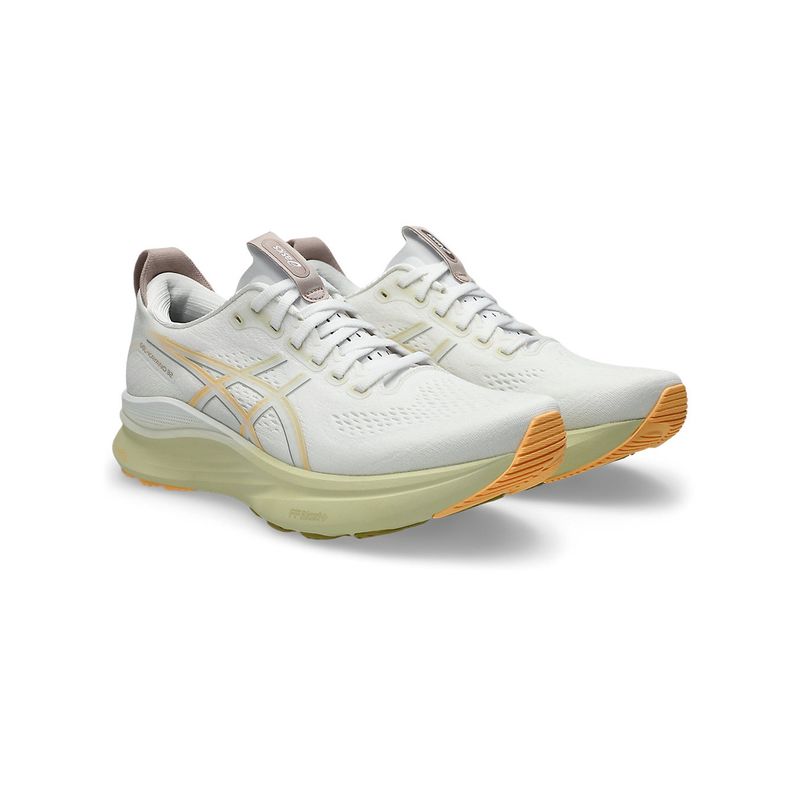 ASICS Men GEL-KAYANO 32 White & Orange Running Shoes (UK 5)