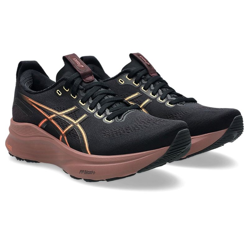 ASICS Women GEL-KAYANO 32 Black Running Shoes (UK 8)