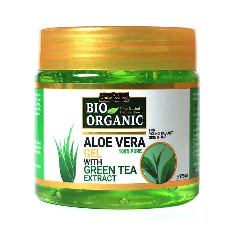 Indus Valley Bio Organic Aloe Vera Gel for Skin & Hair Care, Moisturises The Skin & Scalp