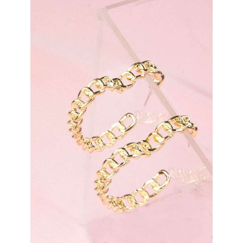KAZO Gold Chain Heart Shaped Loops Buy KAZO Gold Chain Heart Shaped