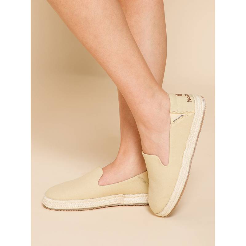 NoStrain Women Beige Canvas Espadrilles (UK 3)