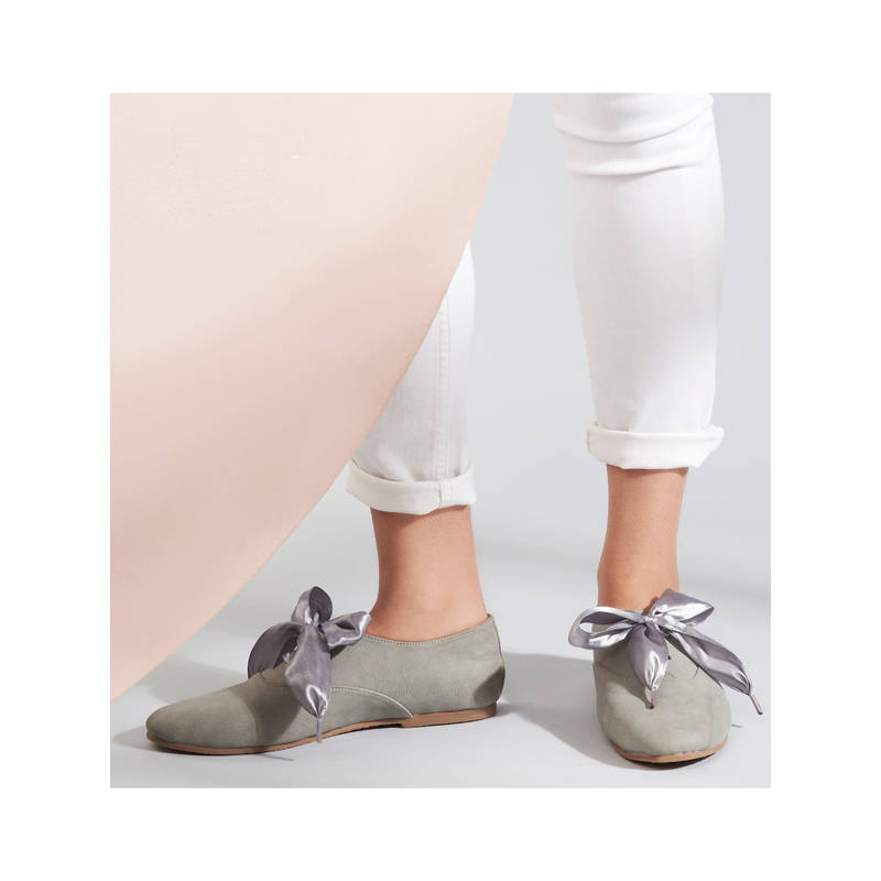 SKO Freya Derby Women Grey Shoes (EURO 36)