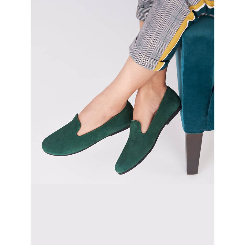 SKO Madison Women Green Loafers (EURO 36)