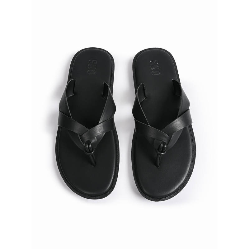 SKO Men Bologna Black Slippers (EURO 41)