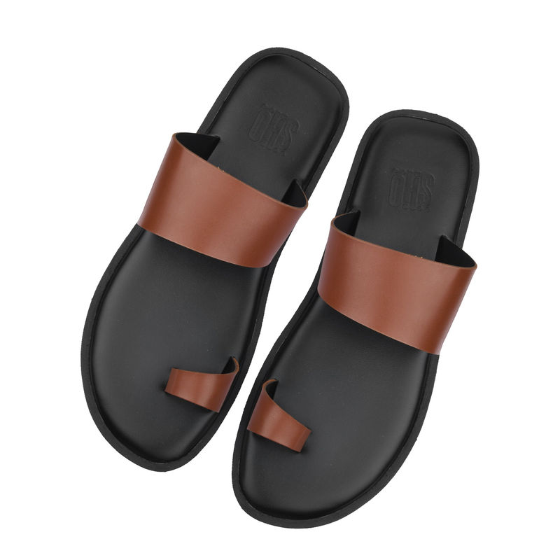 SKO Men Capri Brown Slippers (EURO 41)