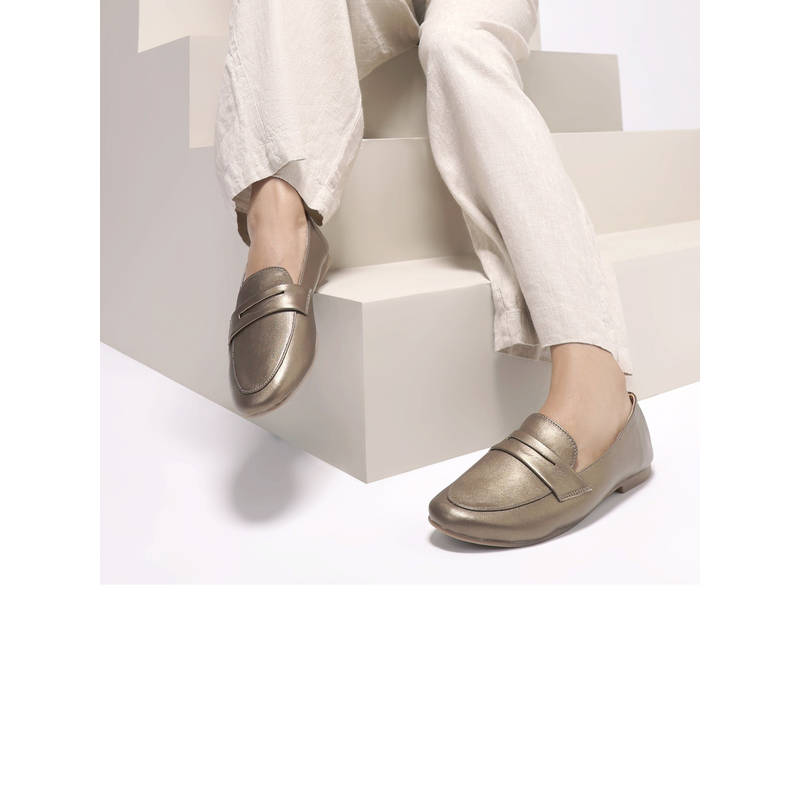 SKO Kate Women Dark Bronze Loafers (EURO 36)