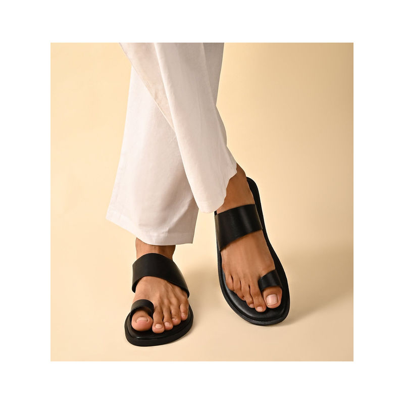 SKO Men Capri Black Slippers (EURO 40)