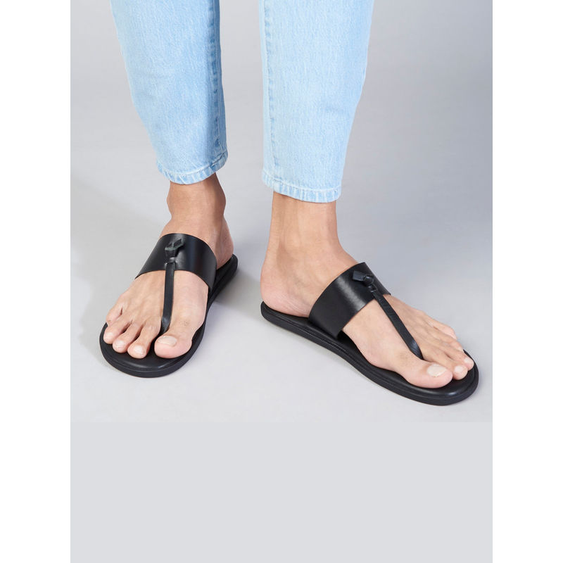 SKO New York Men Black Slippers (EURO 40)