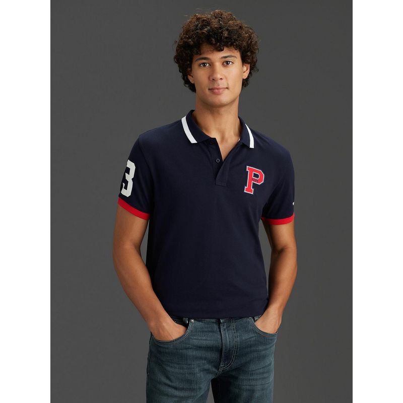 Pepe Jeans Blue Regular Fit Polo T-Shirt (S)