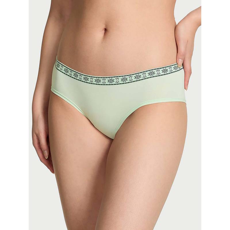 Victoria's Secret Women Green Seamless Hip Hugger Brief Panty (XS)