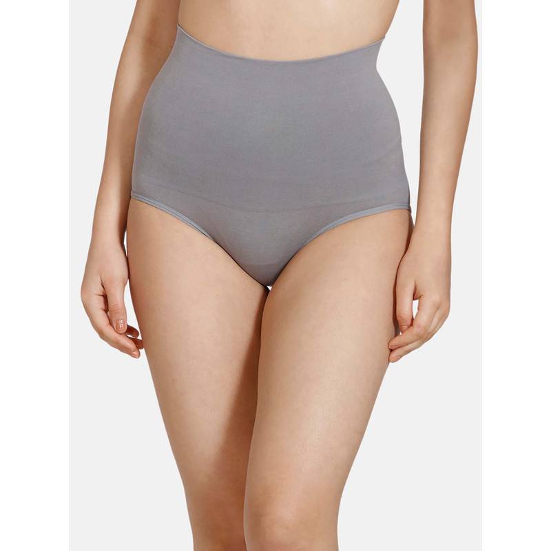 Zivame Women Grey Tummy Control Hipster Panty (XL)