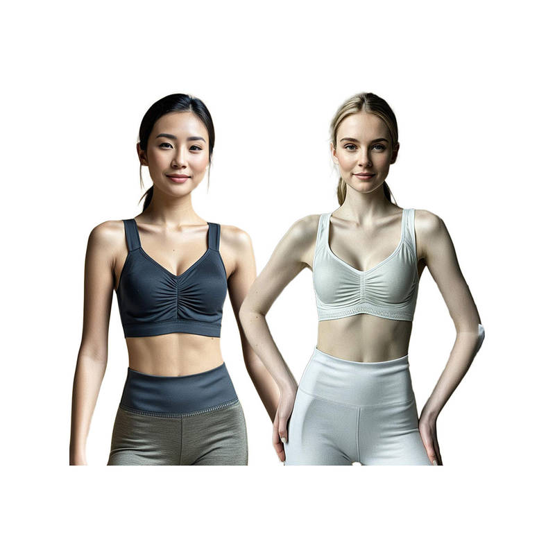 Secrets By ZeroKaata Assorted Solid Lightly Padded Sports Bra Women (Pack of 2) (XS)