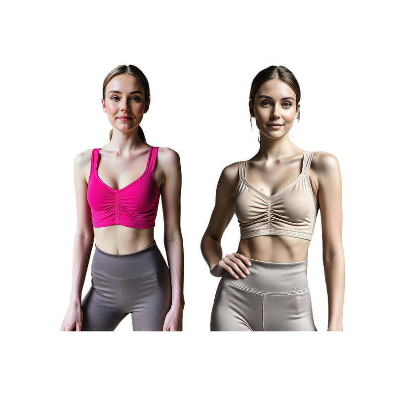 Secrets By ZeroKaata Assorted Solid Lightly Padded Sports Bra Women (Pack of 2) (XS)