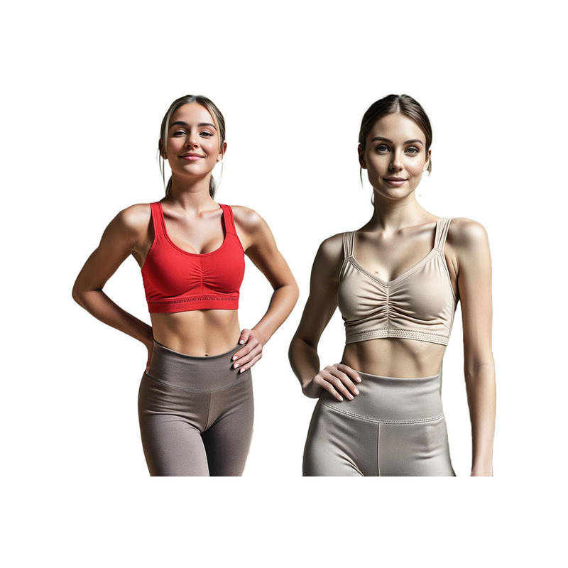 Secrets By ZeroKaata Assorted Solid Lightly Padded Sports Bra Women (Pack of 2) (XS)