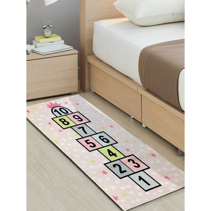 Urban Space 3D Digital Carpet for Living Room - Rug for Bedroom with Anti Slip Backing (4x4 feet)