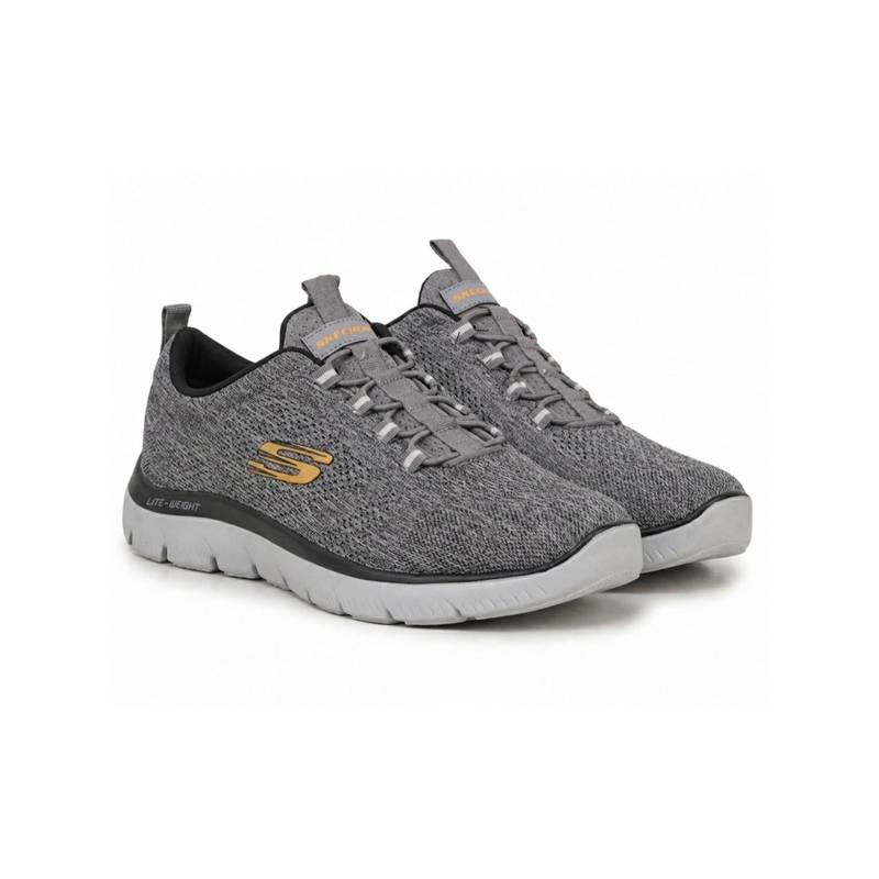 SKECHERS Men Grey Summits - Louvin Running Shoes (UK 8)