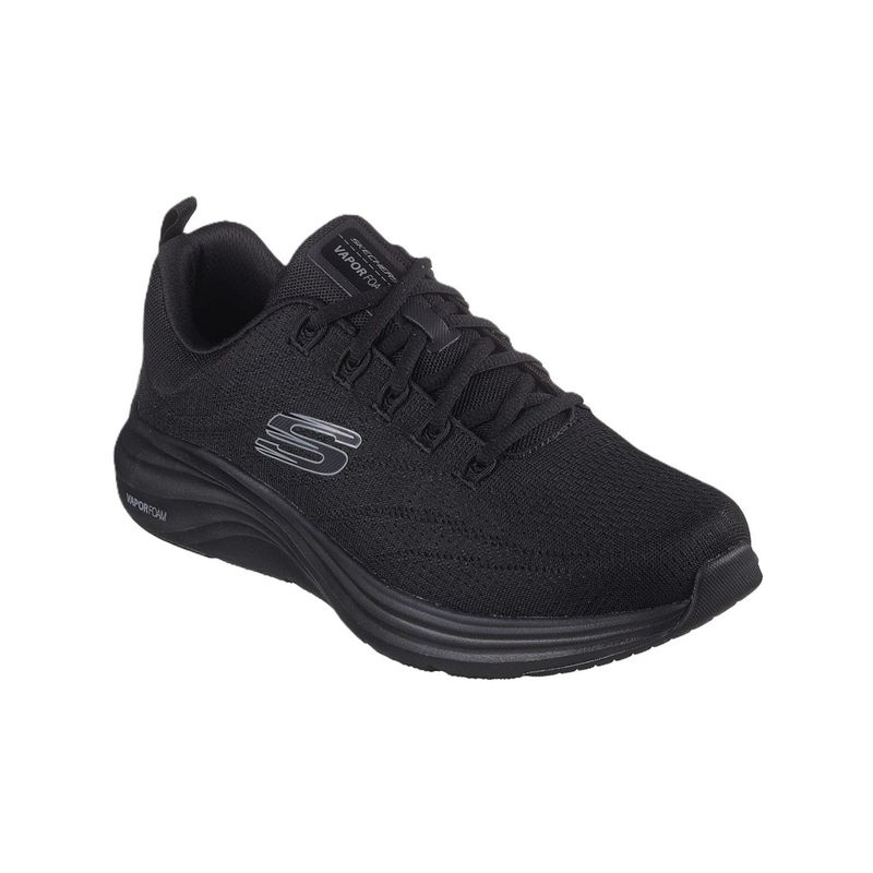 SKECHERS Men Black Vapor Foam Running Shoes (UK 8)