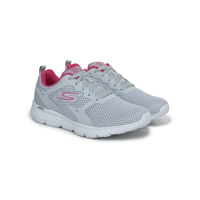 SKECHERS Women Grey Go Run 400 Running Shoes (UK 3)