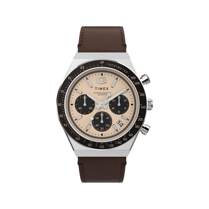 Buy Timex Q Diver Inspired Leather Rose Gold Dial Analog Watches