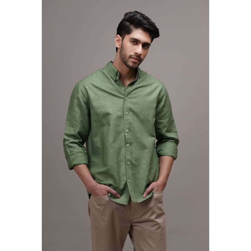 CLUBHAVANA Olive Grove Linen Shirt (S)