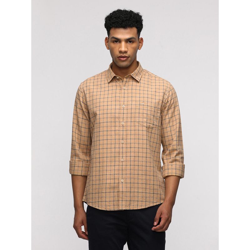 Crocodile Comfort Fit Sport Mustard Shirt for Trendy Looks (46)