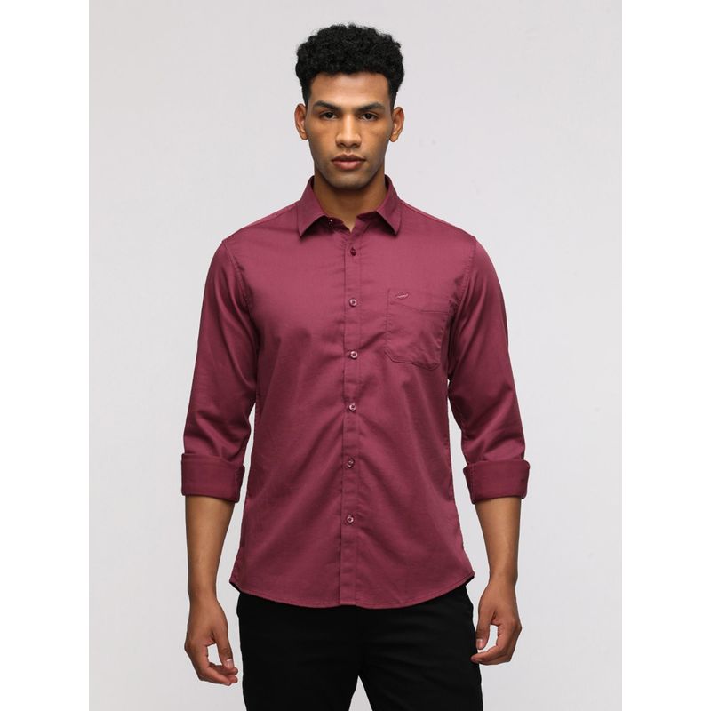 Crocodile Full Sleeve Sport Terracotta Pink Shirt for Trendy Looks (40)