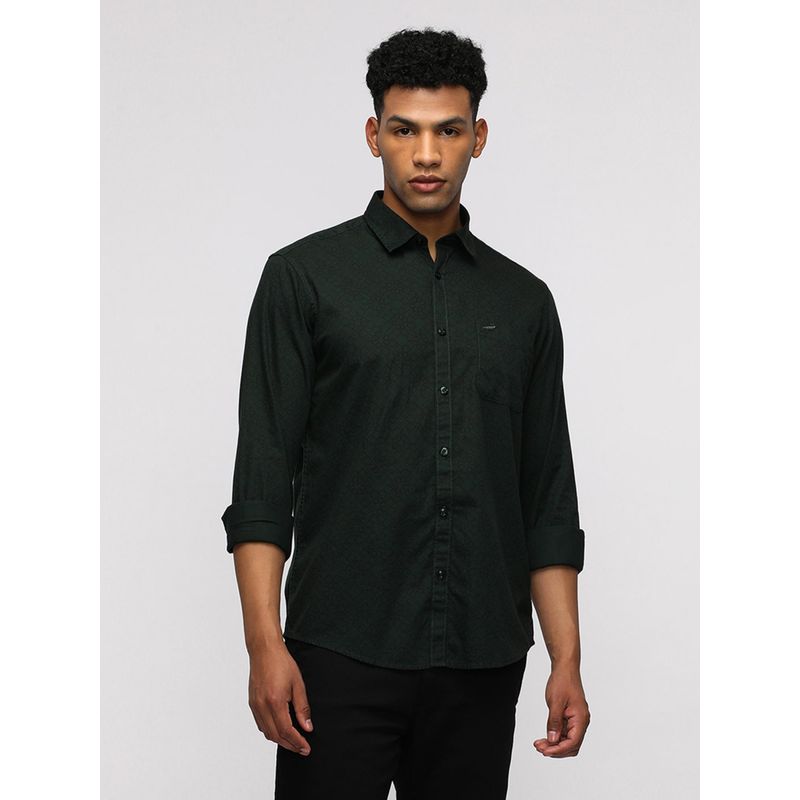 Crocodile Full Sleeve Green Shirt for Sporty Elegance (44)