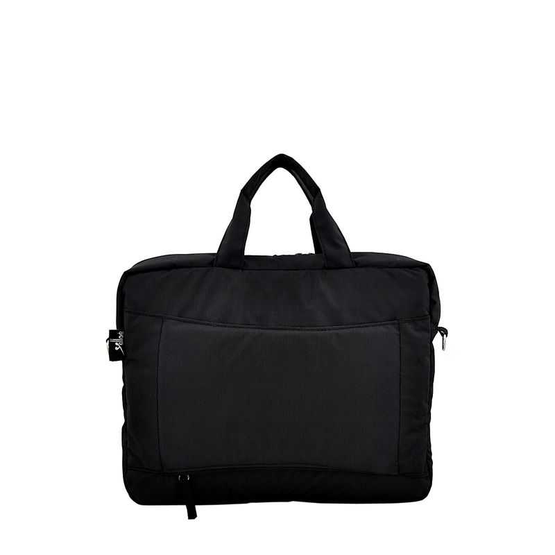 Yelloe 15.6 Inch Expandable Laptop Messenger Bag Black