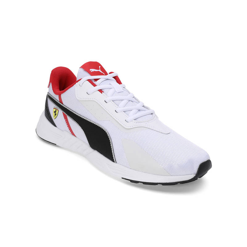 Puma Ferrari Tiburion Unisex White Sneakers (UK 8)