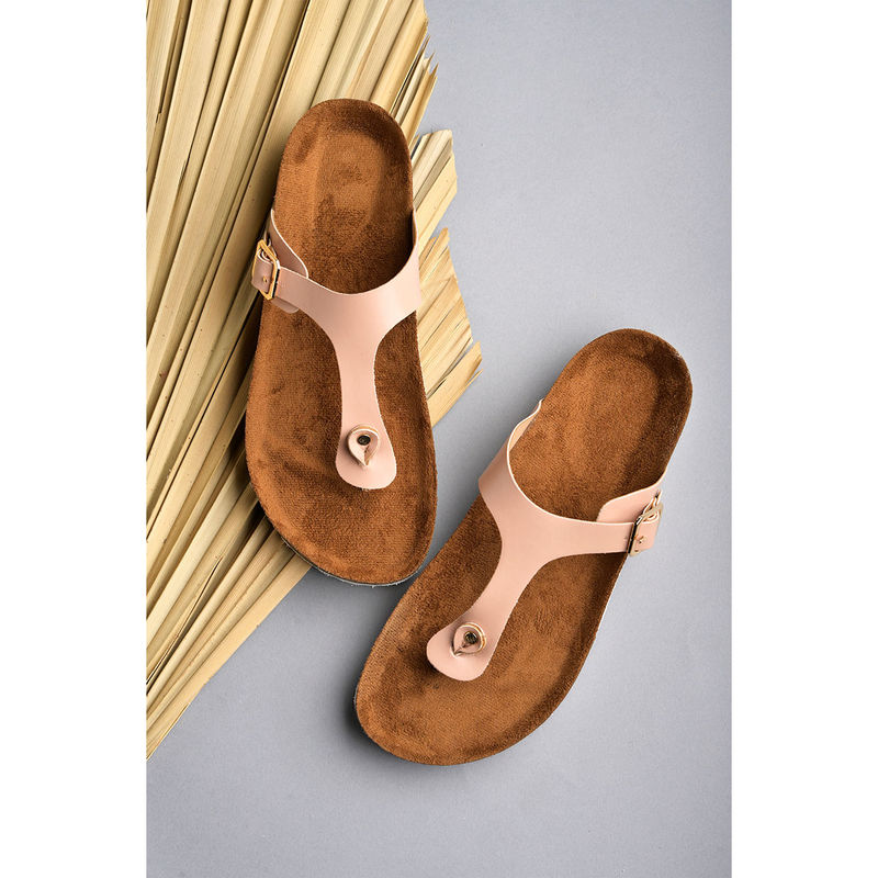 MOZAFIA Womens Peach Sandals (UK 9)