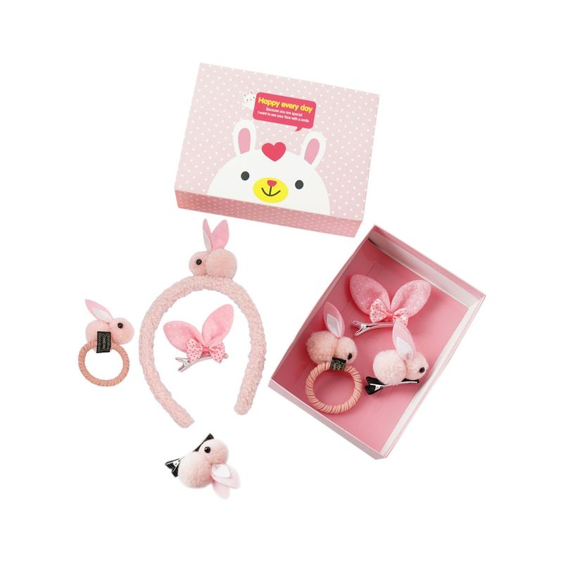 The Cutians Light Pink Rabit Shape Hair Clip & Hair Band Buy The