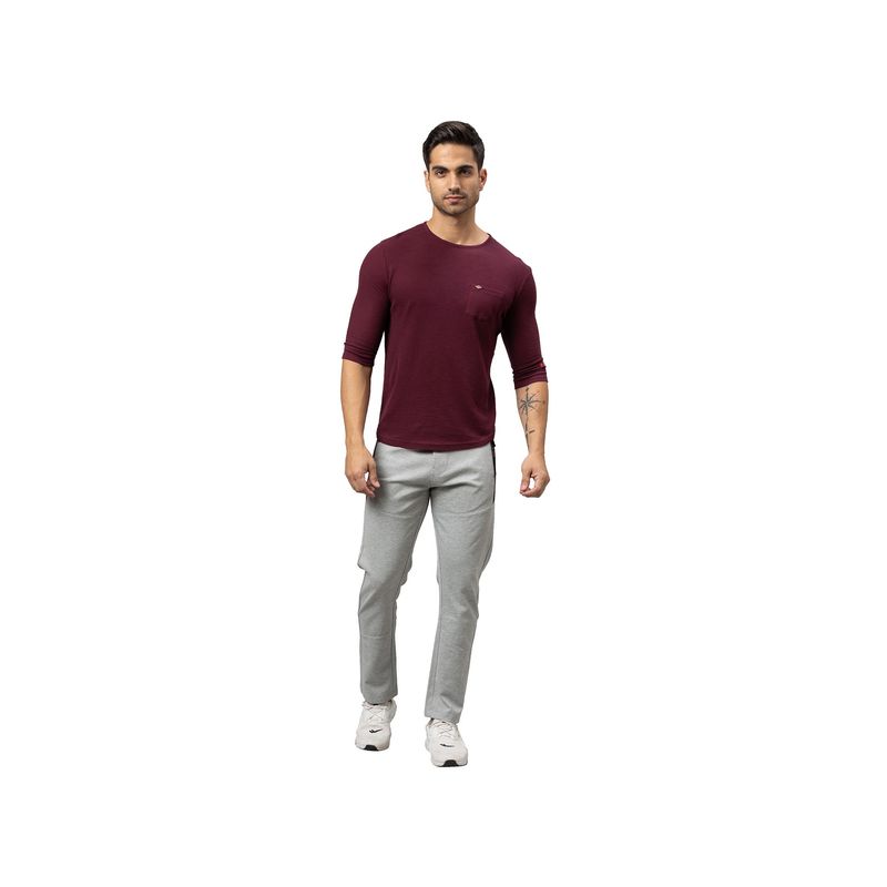 Being Human Men Grey Cotton Blend Solid Tapered Track Pant (38)