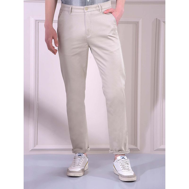 CRIMSOUNE CLUB Men's Beige Chino (28)