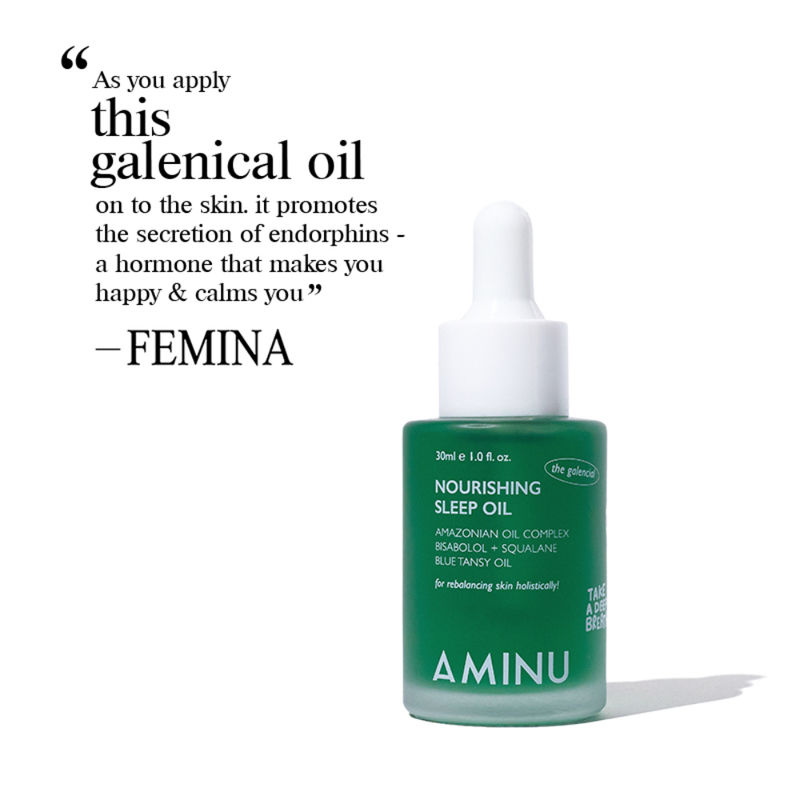 Aminu Nourishing Sleep Oil Overnight Repair for Redness, Breakouts, Sensitivity & Irritation