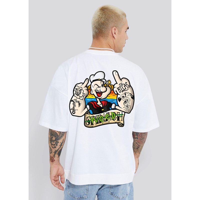 PRONK Popeye Men Oversized T-Shirt (L)
