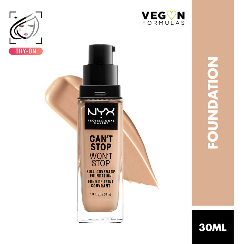 NYX Professional Makeup Can't Stop Won't Stop Full Coverage Foundation - Natural